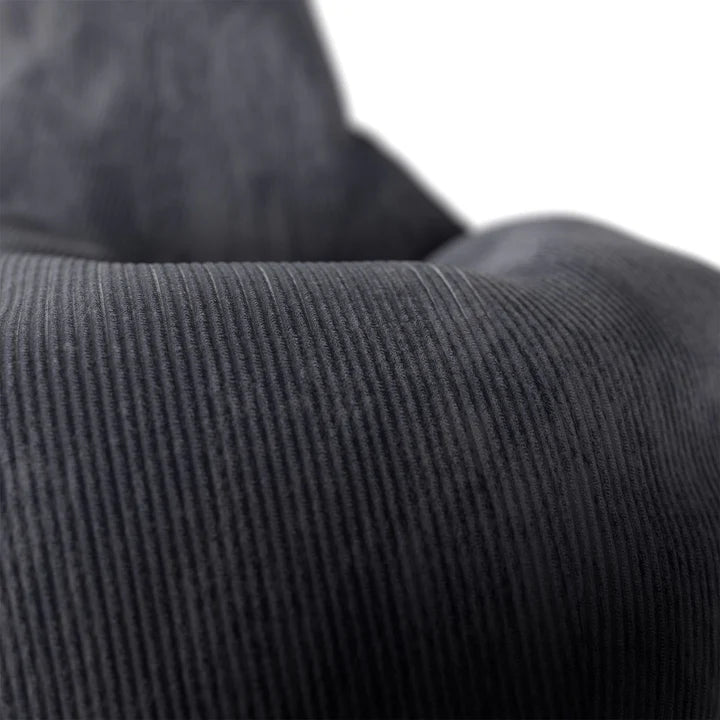 Sitzsack Chillex XL mit Hocker Cord Sessel Dunkelgrau - Palo24