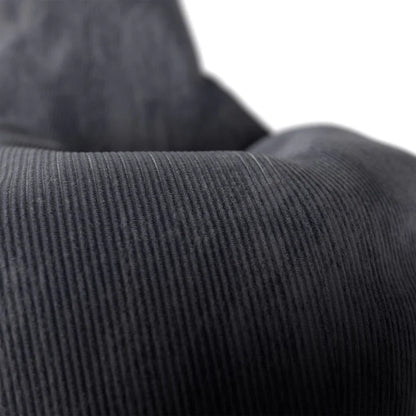 Sitzsack Chillex XL mit Hocker Cord Sessel Dunkelgrau - Palo24