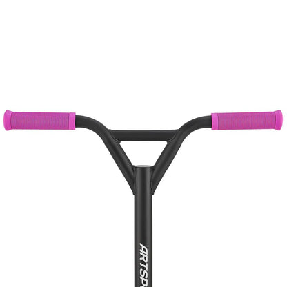 Stunt Scooter Galactic Cruiser in Lila Schwarz Trick Roller mit 360° Lenkung