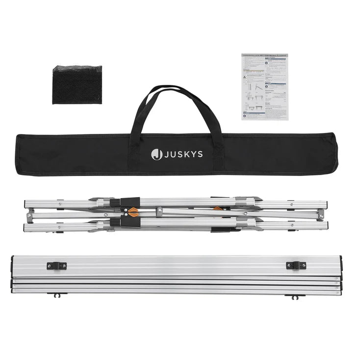 Table de camping Picco pliable Table réglable en hauteur avec sac et étagère supplémentaire