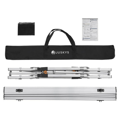 Table de camping Picco pliable Table réglable en hauteur avec sac et étagère supplémentaire