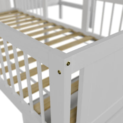 Kinderbett Yari mit Tisch und Stuhl Weiss