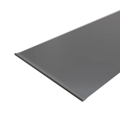 Pannello di recinzione con strisce di privacy in PVC grigio chiaro