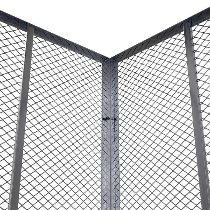 Metall Komposter für Gartenabfälle 800L Silber