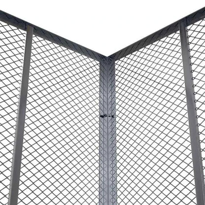 Metall Komposter für Gartenabfälle 800L Silber