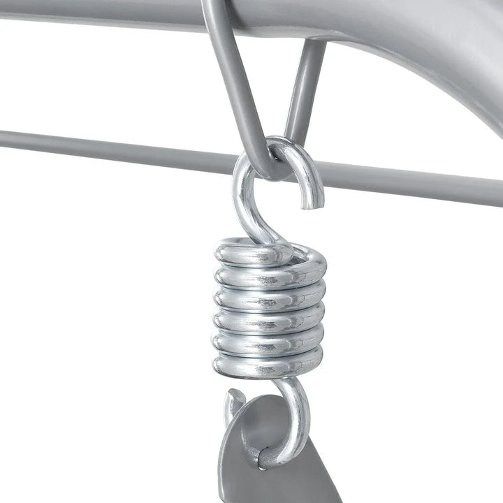 Balançoire Hollywood Cecina 3 places structure en acier enduit noir