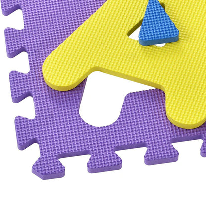 Tappetino puzzle per bambini Kim 36 pezzi dalla A alla Z e da 0 a 9