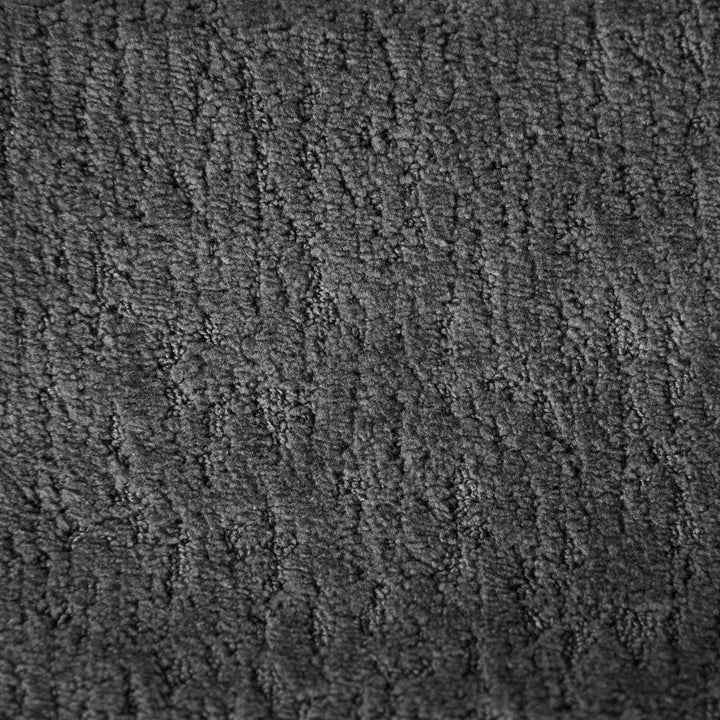 Sofa Tirano mit Ottomane & Dekokissen aus Samt Dunkelgrau