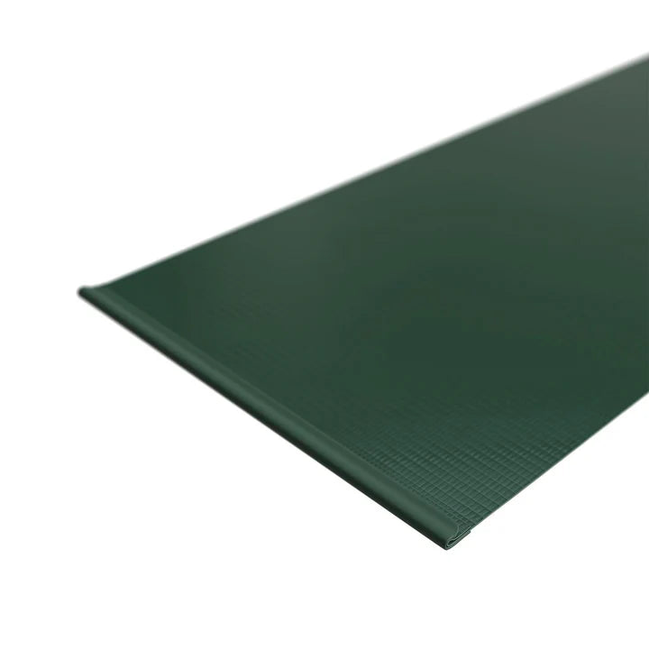 Panneau de clôture à bandes d'intimité en PVC vert, lot de 4