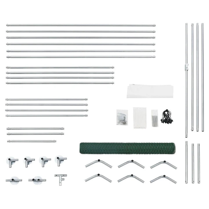 Freilaufgehege HLS25T 2x2x2 m für Hühner