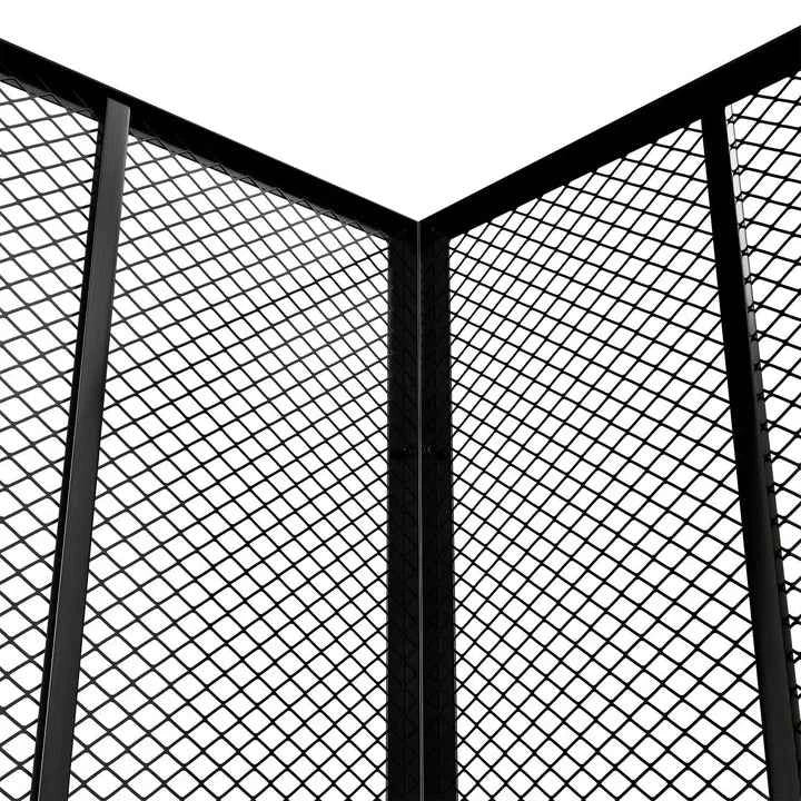 Metall Komposter für Gartenabfälle 800L Schwarz