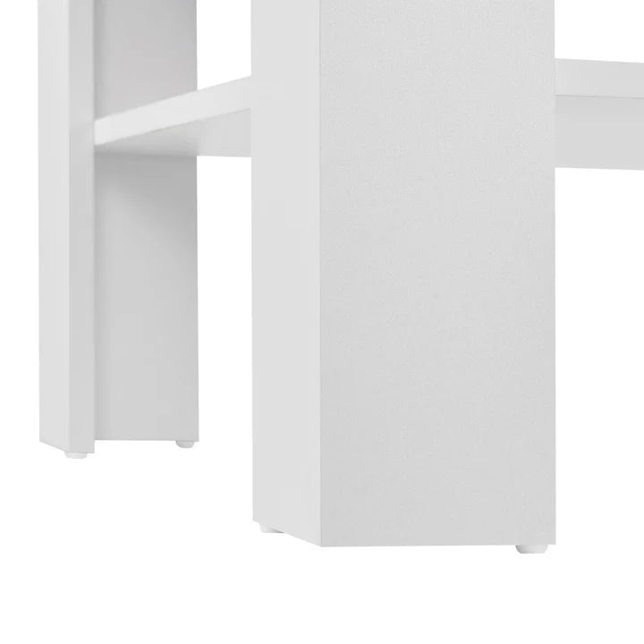 Table basse d'appoint en blanc 60x60 cm