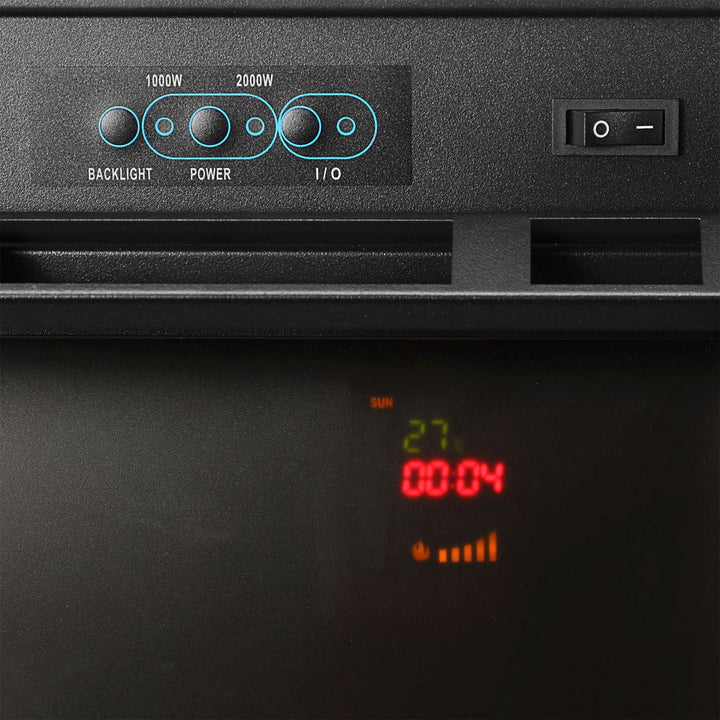 Elektrischer Kamin rechteckig 1000/2000 Weiss