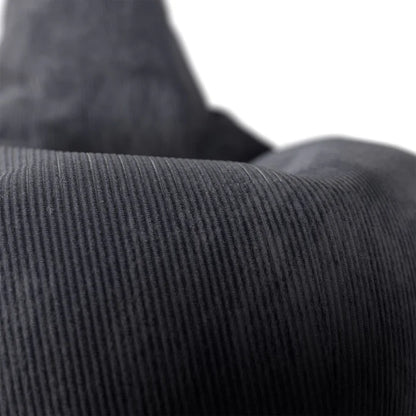 Sitzsack Chillex L mit Hocker Cord Sessel Dunkelgrau - Palo24