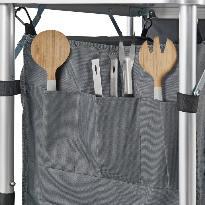 Grande cucina da campeggio pieghevole da cucina Garda in grigio