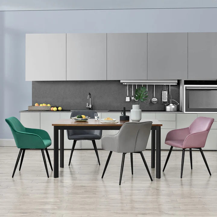 Loungesessel Tarje mit Samtbezug in rosa