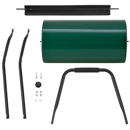 Rouleau à gazon en métal Fritz remplissable d'une capacité de 48 l