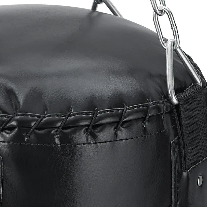 Sacco da boxe da 30 kg con catena in acciaio a 4 punti e moschettone