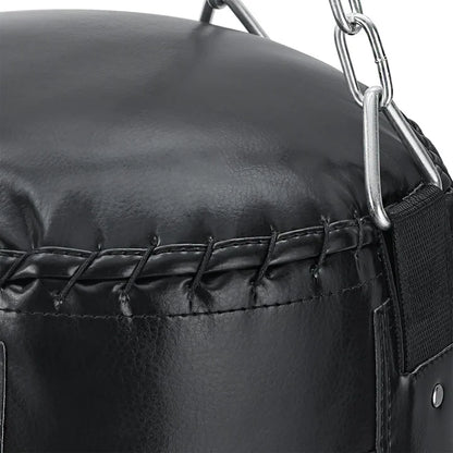 Sacco da boxe da 30 kg con catena in acciaio a 4 punti e moschettone