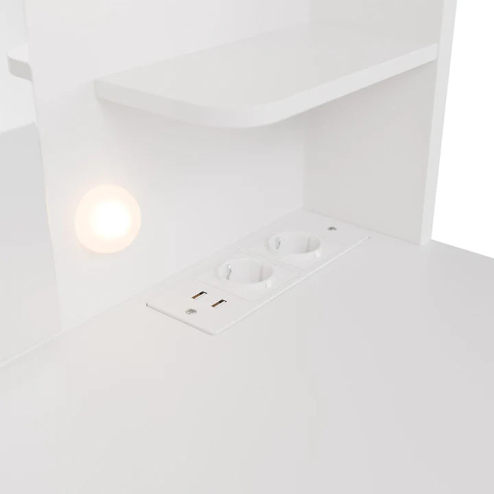 Schminktisch mit Spiegel Malia mit Hocker Melly