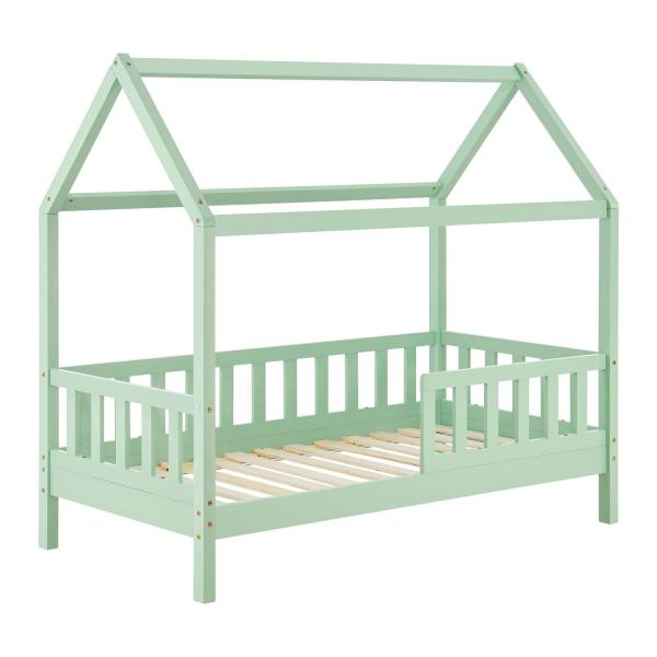 Letto per bambini Marli 80 x 160 cm con contenitore e rete a doghe Mint