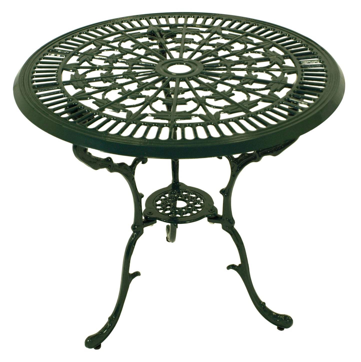 Ensemble bistro LUGANO 3 pièces, fonte d'aluminium vert foncé