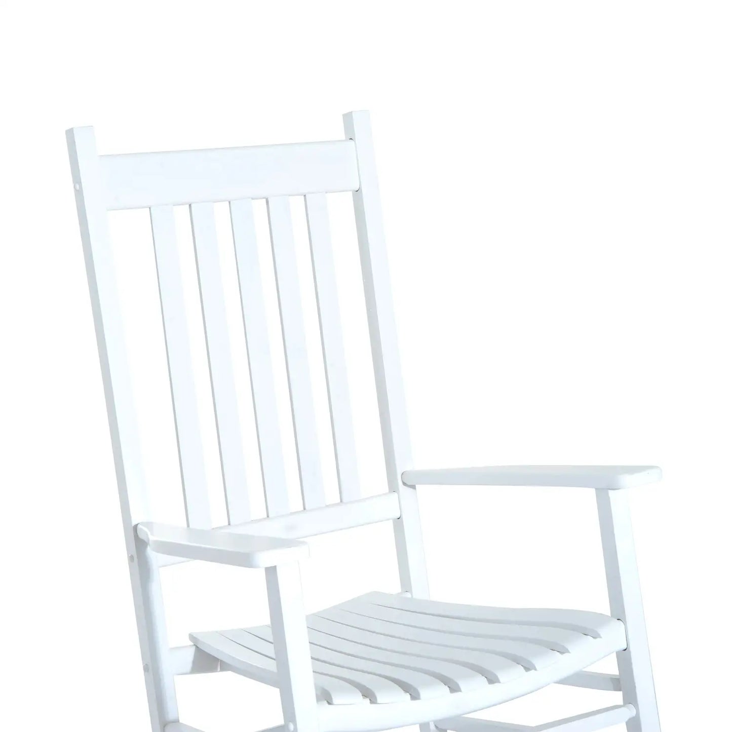 Chaise à bascule, balançoire, chaise de relaxation, chaise de jardin, accoudoir, blanc