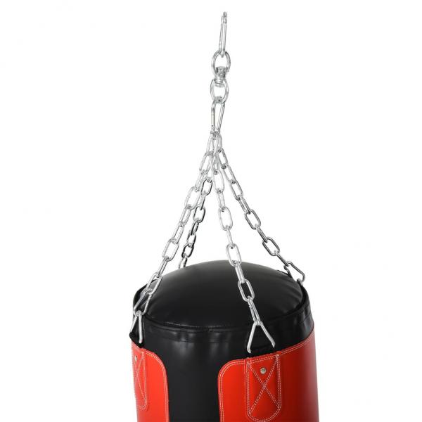 Boxsack Trainingsdummy Boxtraining Boxen mit Boxhandschuhen Schwarz Ø30 x 120 cm