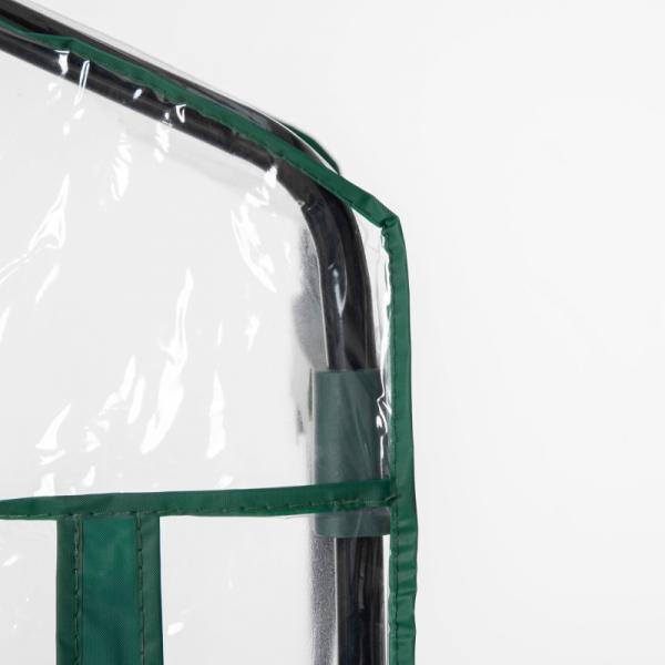 Foliengewächshaus Mini-Gewächshaus mit 5 Regale Aufzucht Treibhaus Transparent+Grün Stahl Kunststoff - Palo24