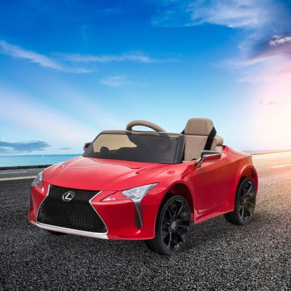 Kinderauto von Lexus Kinderfahrzeug für 3-6 Jahre Elektroauto mit MP3 Musik Rot