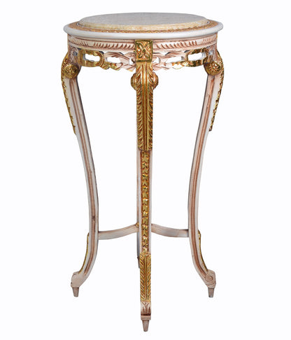 TABLE D'APPOINT TABLE À FLEURS ROCOCO TABLE BAROQUE TABLE DE NUIT ANTIQUE