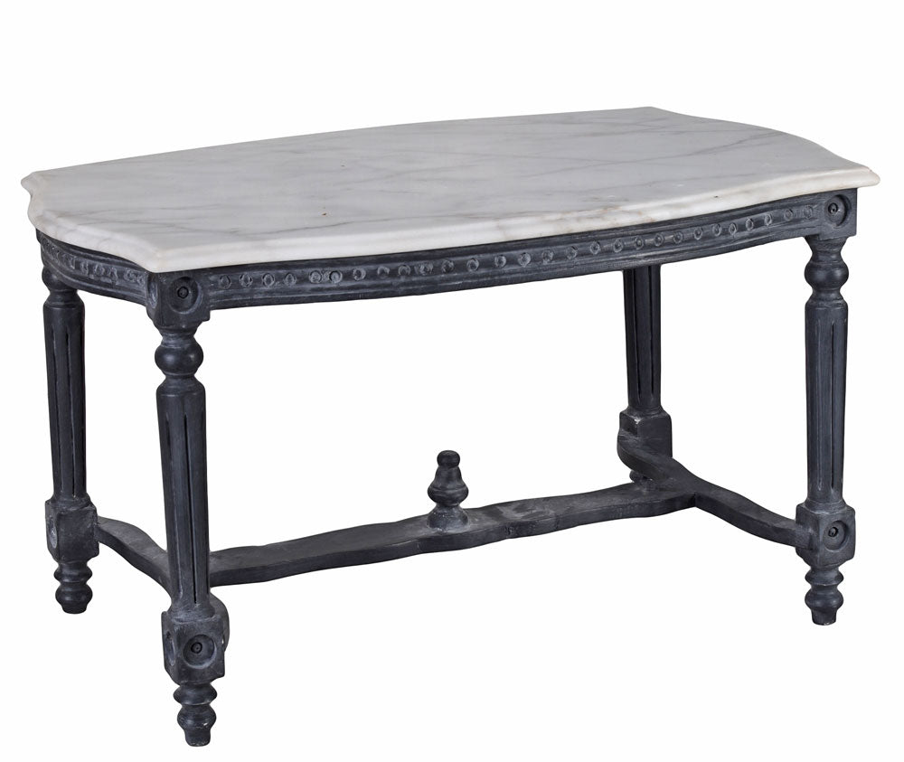 Couchtisch Barock Marmorplatte Wohnzimmertisch Antik Marmortisch