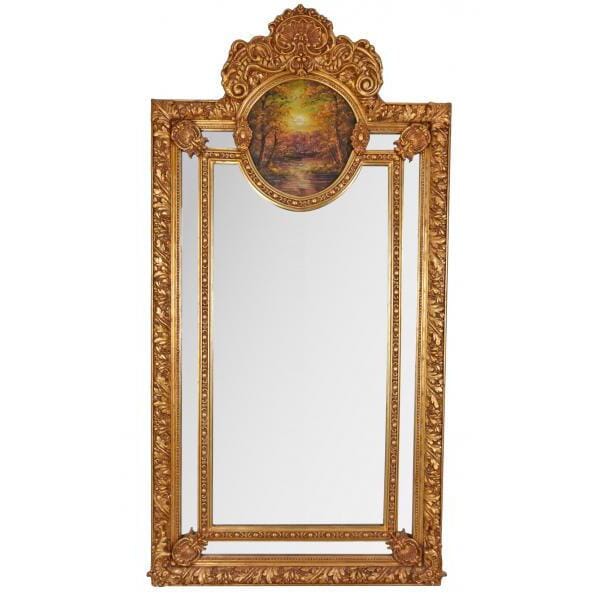 SPECCHIO ANTICO BAROCCO SPECCHIO ORO A TUTTA BELLEZZA 210CM SPECCHIO DA TOILETTE