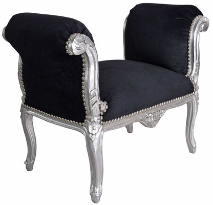 BANC BAROQUE TABOURET TOILE DE JOUY CANAPÉ SHABBY CHIC