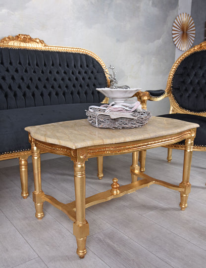 Sitzgruppe Barock Sitzgarnitur Salon Sitzmöbel Sofagarnitur