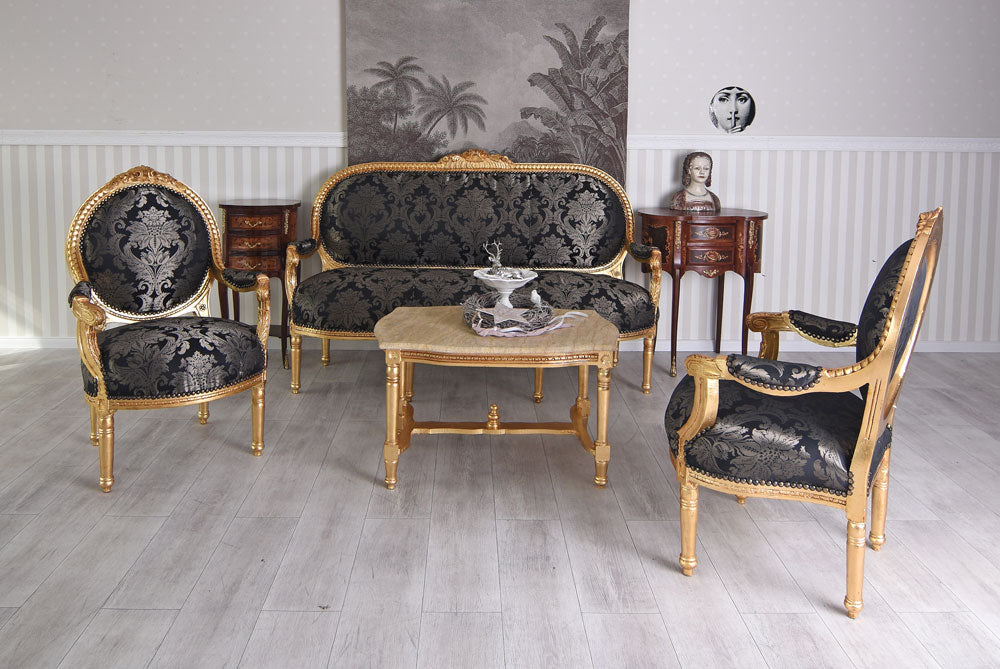 GRUPPO DI SEDUTE SET DI SEDUTE BAROCCO MOBILI PER SOGGIORNO SET DIVANO