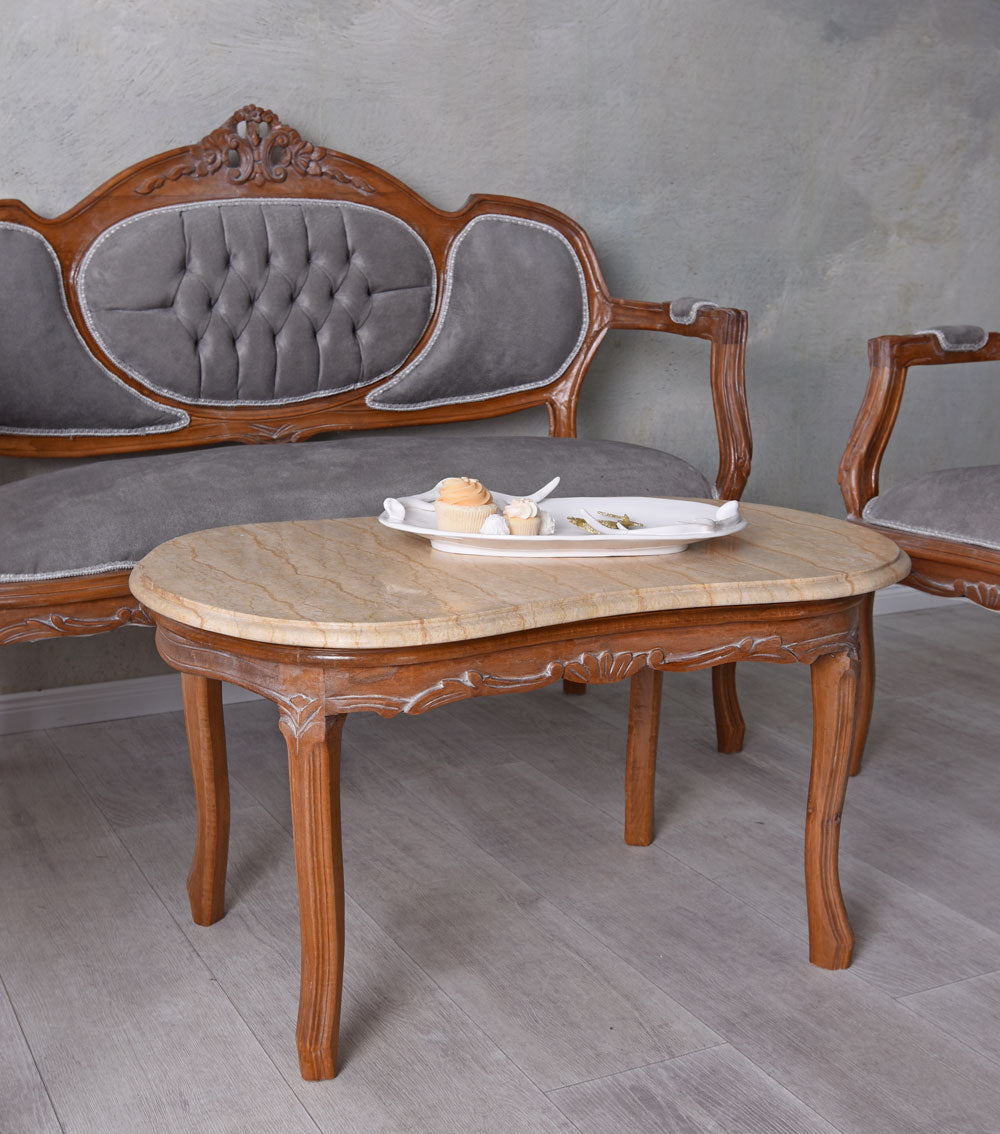 Sofagarnitur Sitzgruppe Barock Sessel Couchtisch Couchgarnitur