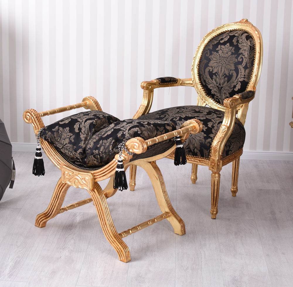 Königlicher Medaillon Sessel Barockstil - Palo24