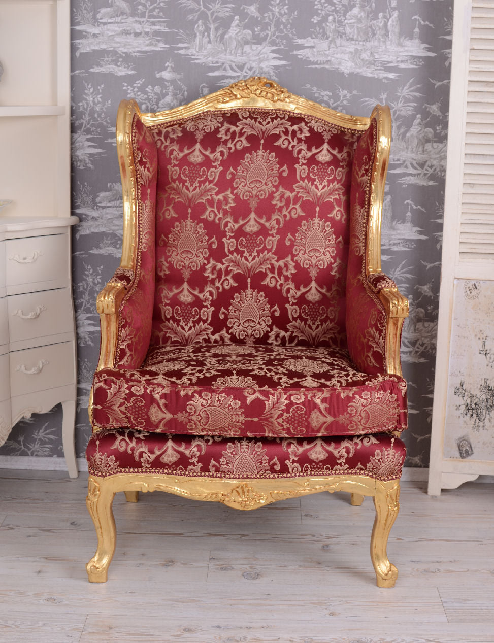 POLTRONA BAROCCA A LIVELLA POLTRONA REALE ANTICA