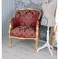 BERGERE EN CONFESSIONAL BAROCCO POLTRONA ORO ROSSO