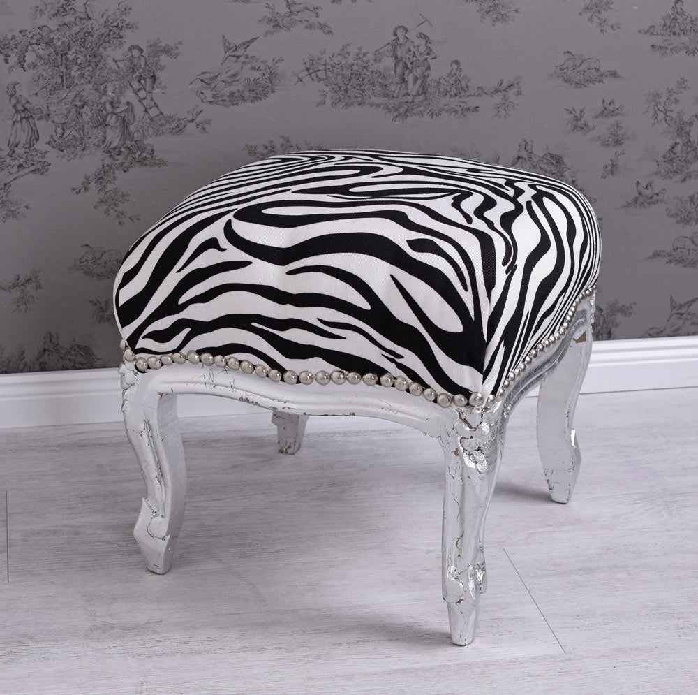 REPOSE-PIED BAROQUE REPOSE-PIEDS ARGENT ANTIQUE