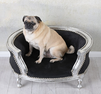 LETTO PER CANI ROYAL DIVANO PER CANI IN LEGNO STILE BAROCCO PUG BULLY