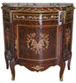 ARMOIRE BAROQUE ARMOIRE EN BOIS AVEC PLATEAU EN MARBRE INLAUSE COMMODE TIROIR DE NUIT