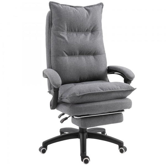 Chaise de massage chaise de bureau fonction de massage fauteuil de direction gris