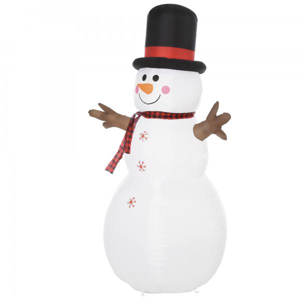 Bonhomme de neige gonflable de Noël 100cm x 80cm x 182cm