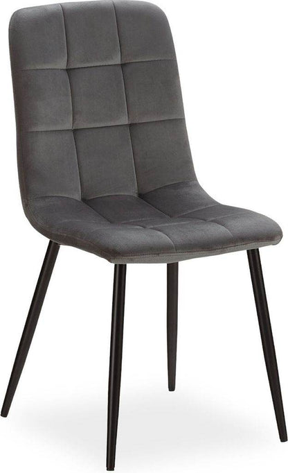 Esstisch mit 2 Stühlen Set 80x80 cm Natur Grau - Palo24