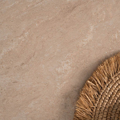 Esstisch ausziehbar 120x80 cm Sandstein Weiss - Palo24