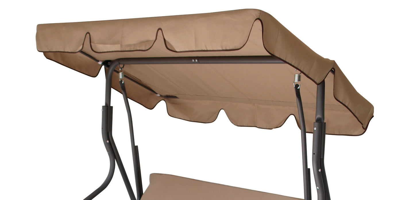 Telo copri tetto per altalena da veranda 170x110cm, color crema