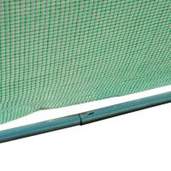 Foliengewächshaus Tomatengewächshaus Treibhaus Folientunnel Frühbeet mit Fenster Grün 395 x 195 x 190 cm - Palo24