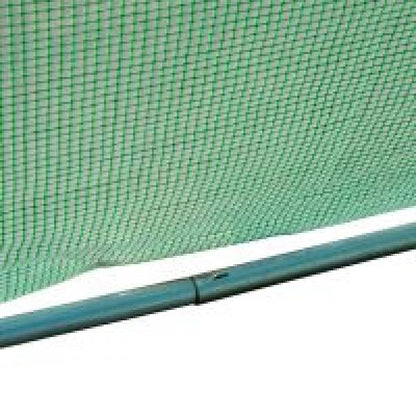 Foliengewächshaus Tomatengewächshaus Treibhaus Folientunnel Frühbeet mit Fenster Grün 395 x 195 x 190 cm - Palo24